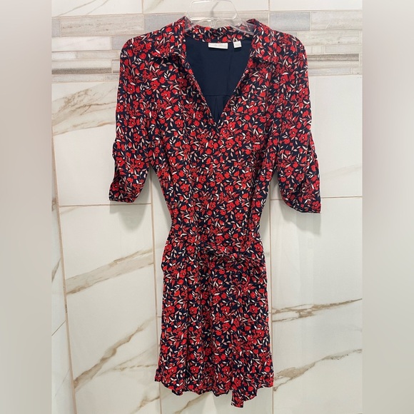 NY&C Floral Shirt Dress • Belted • 3/4 Sleeve • Small - Picture 6 of 15